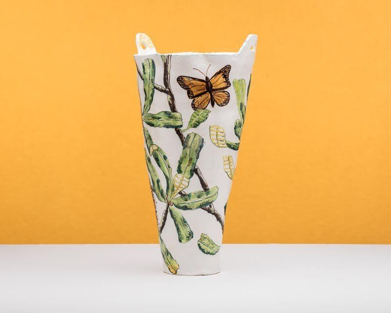 Banksia Serrata Vessel with Handles