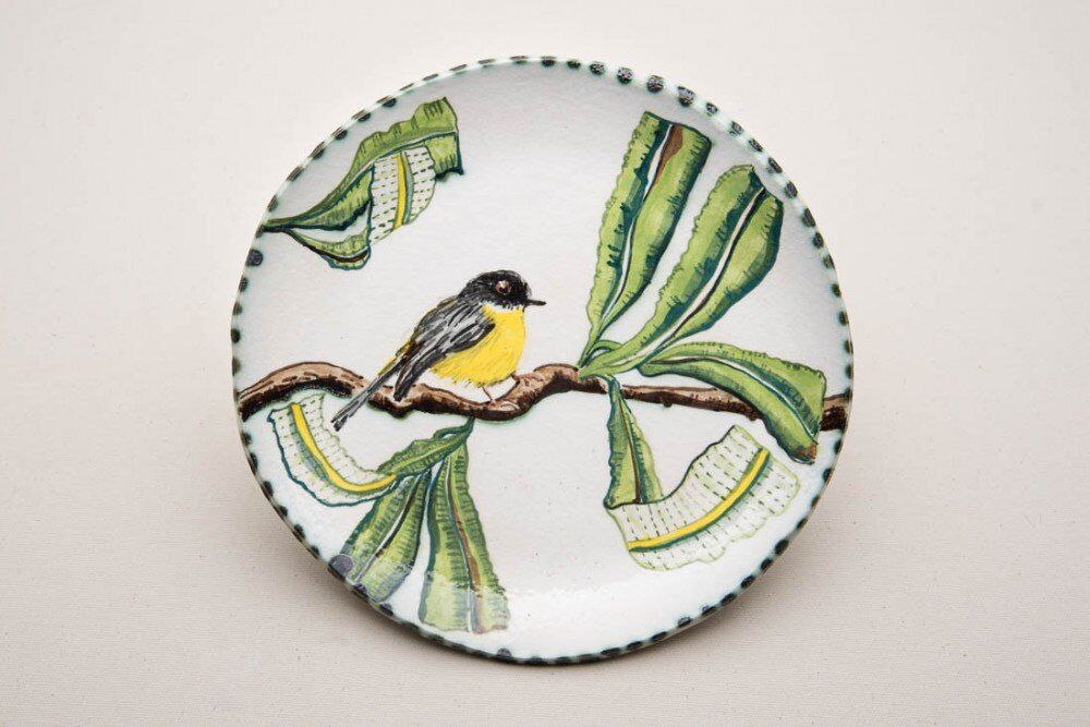 Plate with Eastern Robin 3