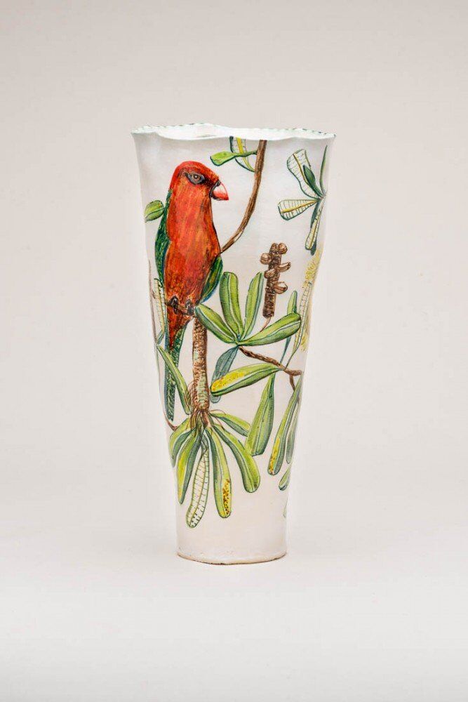 King Parrot Banksia vase