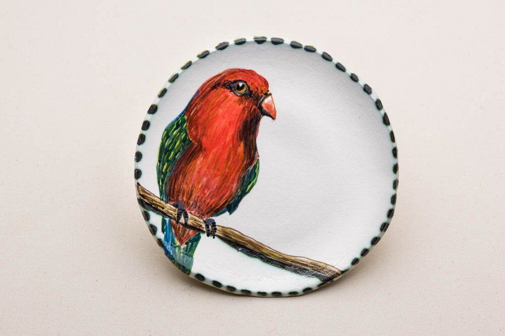 Plate with King Parrot 2