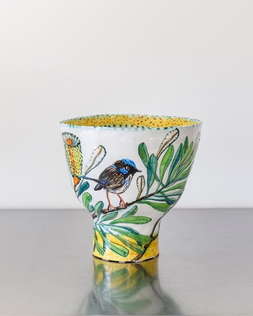 Blue Fairy Wren Bowl