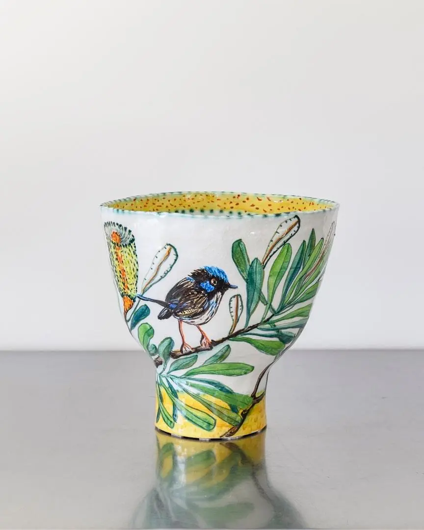 Blue Fairy Wren Bowl