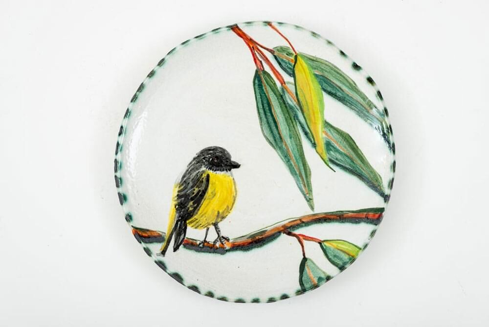 Yellow Eastern Robin Plate