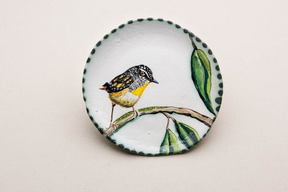 Plate with Pardalote 2