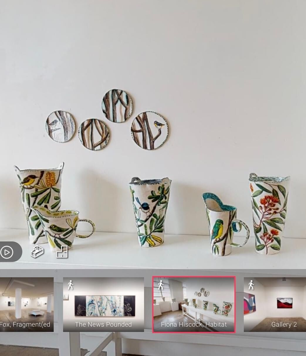 Installation shot for Habitat exhibition at Gallerysmith Melbourne