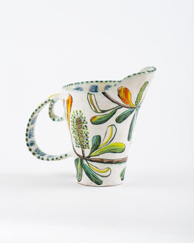 Yanakie Integrifolia Pitcher with Blue Wren