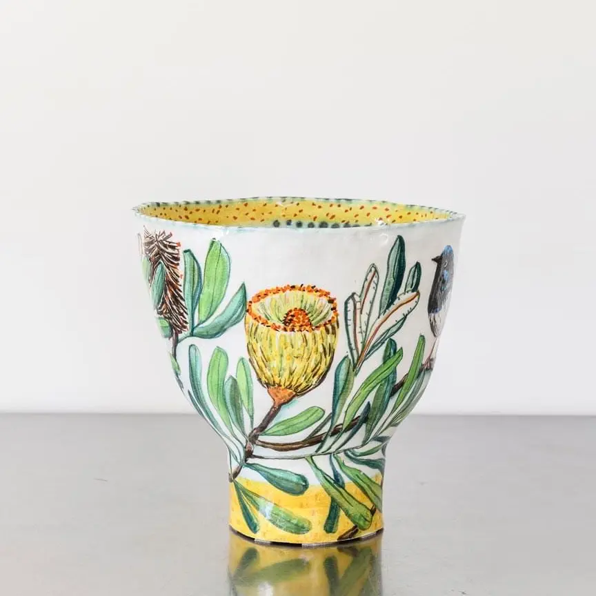 Blue Fairy Wren Bowl Back