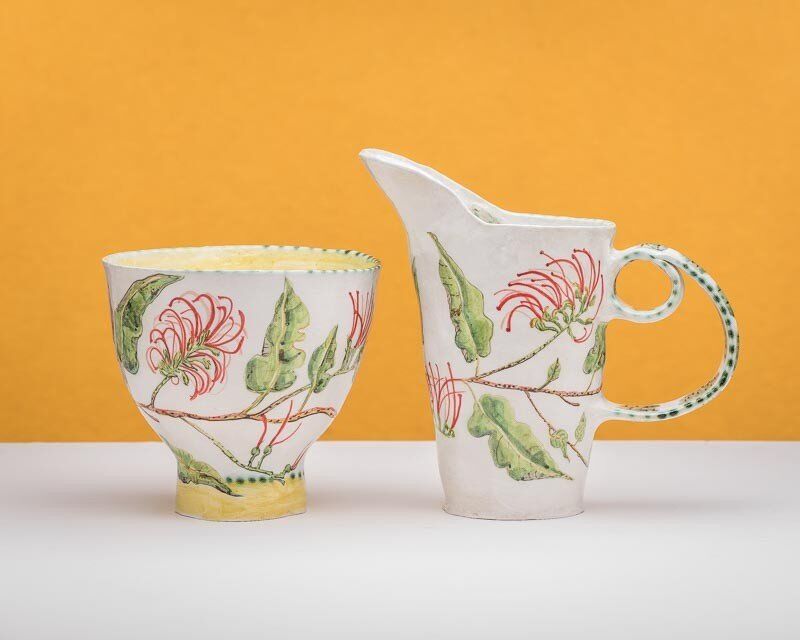 Maparu Bowl and Pitcher