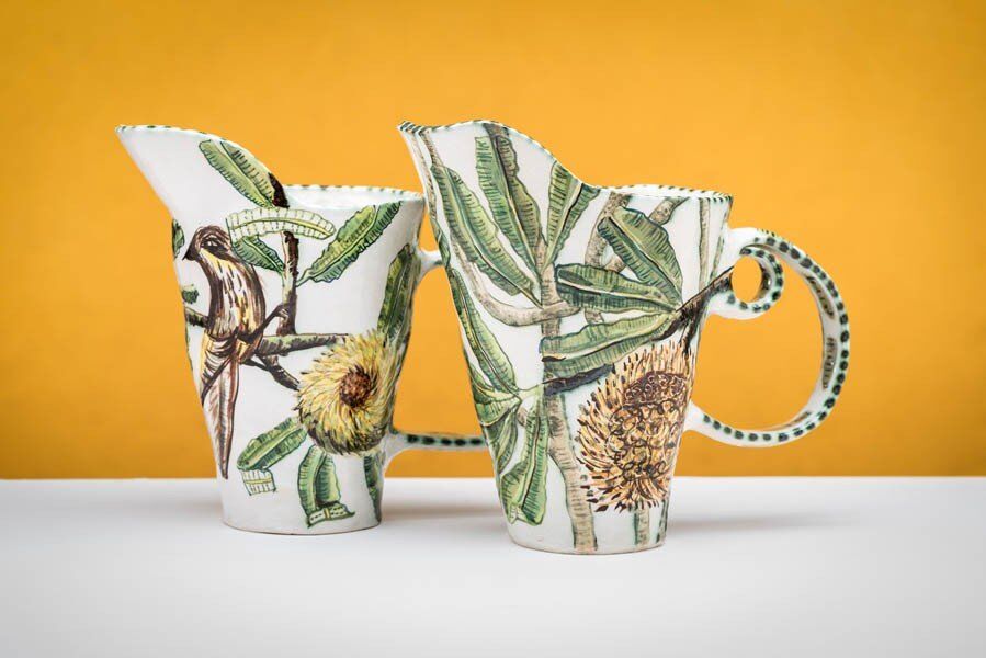 Banksia Serata water pitchers