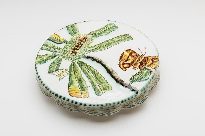 Banksia and Bogong Moth Cake Plate