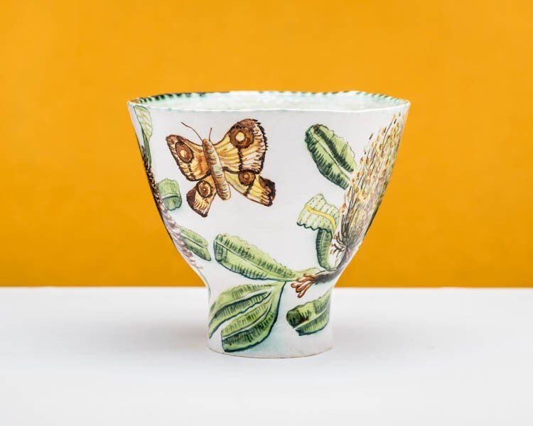 Banksia Serata bowl with Bogong Moth