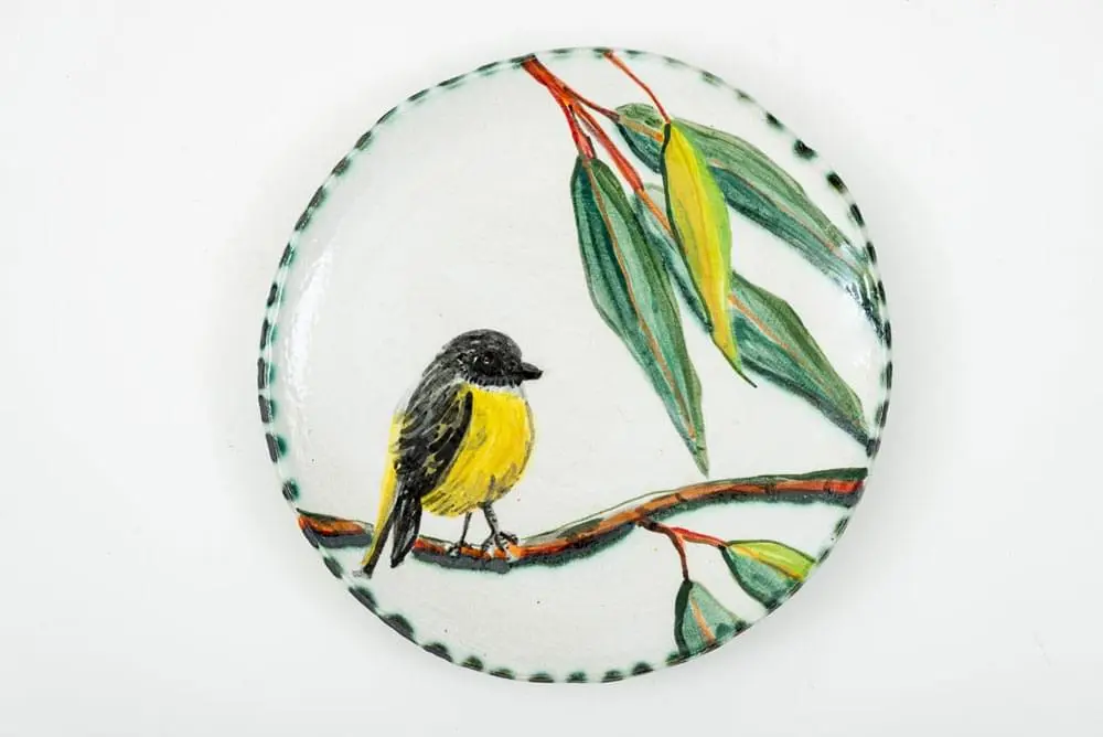 Yellow Eastern Robin Plate