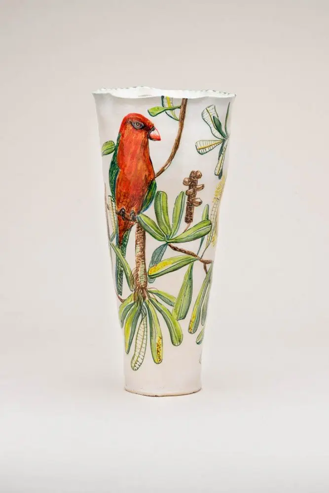 King Parrot Banksia vase