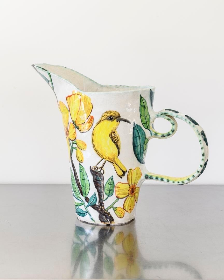 Kapok and Robin Single Handled Jug