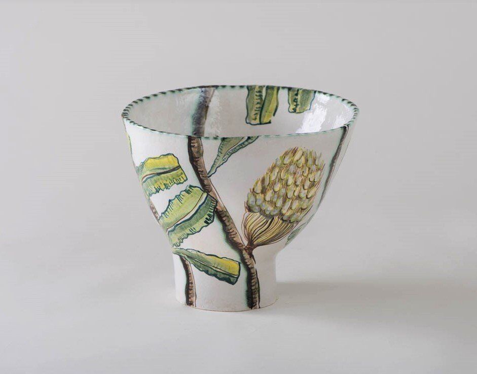 Banksia and Yellowrobin bowl