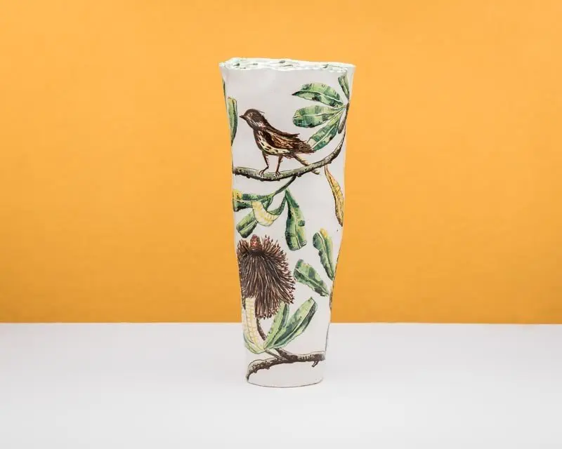 Banksia Serrata Vase with Honey Eater