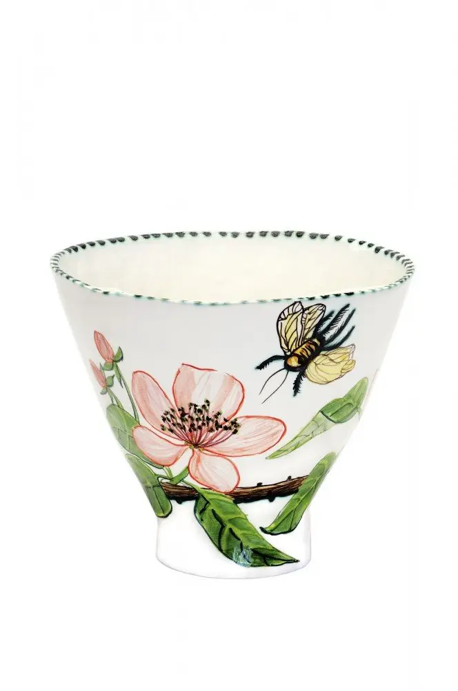 Quince Blossom and Bee bowl